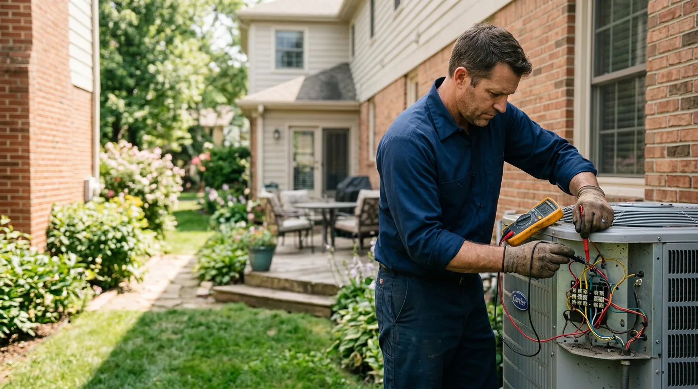 HVAC technician working near Mount Perry, OH